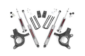 Chevrolet Silverado 1500 Classic Suspension Lift Kit - Front + Rear - Rough Country - 3 Inch Lift, N3 Shock Absorbers - 2007 Chevrolet Silverado 1500 Classic Suspension Lift Kit - Front + Rear - Rough Country - 3 Inch Lift, N3 Shock Absorbers - 2007